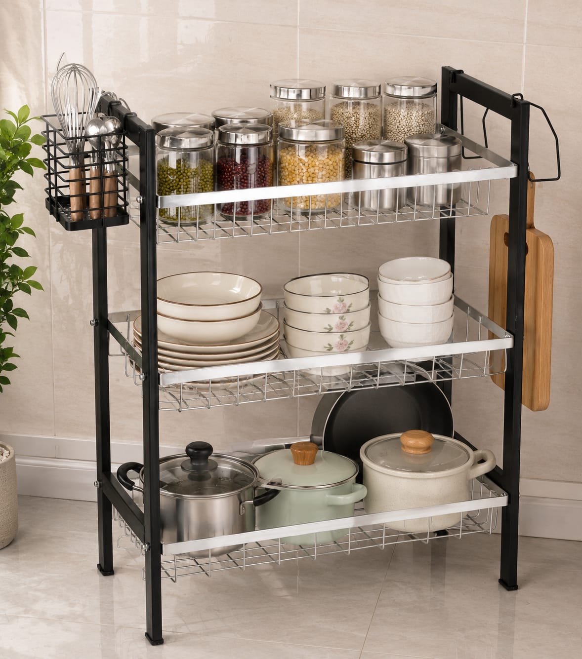 3-Step Kitchen Storage Rack